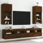 TV-Schränke mit LED-Leuchten 2 Stück Eiche braun 40,5x30x90 cm von , TV-Möbel - Ref: Foro24-837056, Preis: 107,15 €, Rabatt: %