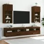 TV cabinets with LED lights 2 pcs oak brown 40.5x30x90 cm by , TV Furniture - Ref: Foro24-837056, Price: 105,51 €, Discount: %