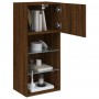 TV-Schränke mit LED-Leuchten 2 Stück Eiche braun 40,5x30x90 cm von , TV-Möbel - Ref: Foro24-837056, Preis: 107,15 €, Rabatt: %