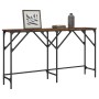 Konsolentisch aus geräuchertem Eichenholzwerkstoff, 140 x 29 x 75 cm von , Seitentische - Ref: Foro24-837759, Preis: 48,99 €,...