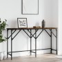 Mesa consola madera de ingeniería roble ahumado 140x29x75 cm de , Mesas auxiliares - Ref: Foro24-837759, Precio: 49,19 €, Des...