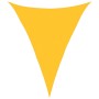 Toldo de vela triangular HDPE amarillo 160 g/m² 5x6x6 m