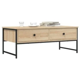 Couchtisch aus Sonoma-Eichenholzwerkstoff, 101 x 49 x 39,5 cm von , Couchtisch - Ref: Foro24-837738, Preis: 68,59 €, Rabatt: %