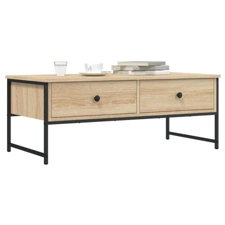 Mesa de centro madera de ingeniería roble Sonoma 101x49x39,5 cm de , Mesas de centro - Ref: Foro24-837738, Precio: 67,55 €, D...