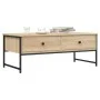 Mesa de centro madera de ingeniería roble Sonoma 101x49x39,5 cm de , Mesas de centro - Ref: Foro24-837738, Precio: 67,55 €, D...