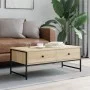 Mesa de centro madera de ingeniería roble Sonoma 101x49x39,5 cm de , Mesas de centro - Ref: Foro24-837738, Precio: 67,55 €, D...