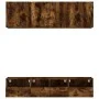 Wall TV cabinets 5 pieces engineered wood smoked oak by , TV Furniture - Ref: Foro24-3216515, Price: 152,51 €, Discount: %