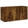 Wall TV cabinets 5 pieces engineered wood smoked oak by , TV Furniture - Ref: Foro24-3216515, Price: 152,51 €, Discount: %