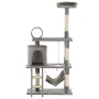 Rascador para gatos con poste de sisal 140 cm gris de vidaXL, Mobiliario para gatos - Ref: Foro24-170583, Precio: 76,36 €, De...