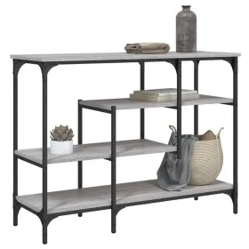 Console table with shelves gray Sonoma 100x35x75 cm by , Side tables - Ref: Foro24-837790, Price: 56,69 €, Discount: %