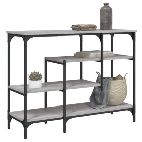 Konsolentisch mit Regalen grau Sonoma 100x35x75 cm von , Seitentische - Ref: Foro24-837790, Preis: 57,39 €, Rabatt: %