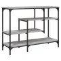 Console table with shelves gray Sonoma 100x35x75 cm by , Side tables - Ref: Foro24-837790, Price: 56,69 €, Discount: %