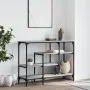 Console table with shelves gray Sonoma 100x35x75 cm by , Side tables - Ref: Foro24-837790, Price: 56,69 €, Discount: %