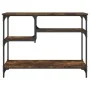 Console table with smoked oak shelves 100x35x75 cm by , Side tables - Ref: Foro24-837784, Price: 58,07 €, Discount: %