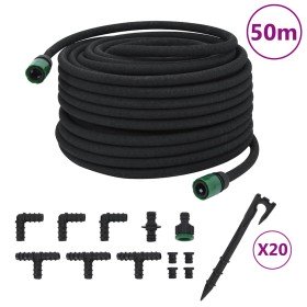 Manguera porosa para jardín caucho negro 16 mm 50 m en Mangueras de jardín | Comprar online en Foro24