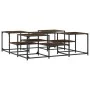 Mesa de centro madera de ingeniería roble ahumado 121x121x40 cm de , Mesas de centro - Ref: Foro24-839070, Precio: 69,65 €, D...