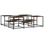 Smoked oak engineered wood coffee table 121x121x40 cm by , Coffee table - Ref: Foro24-839070, Price: 70,26 €, Discount: %