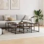 Mesa de centro madera de ingeniería roble ahumado 121x121x40 cm de , Mesas de centro - Ref: Foro24-839070, Precio: 69,65 €, D...