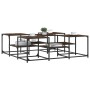 Smoked oak engineered wood coffee table 121x121x40 cm by , Coffee table - Ref: Foro24-839070, Price: 70,26 €, Discount: %