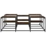 Mesa de centro madera de ingeniería roble ahumado 121x121x40 cm de , Mesas de centro - Ref: Foro24-839070, Precio: 69,65 €, D...