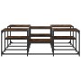 Smoked oak engineered wood coffee table 121x121x40 cm by , Coffee table - Ref: Foro24-839070, Price: 70,26 €, Discount: %