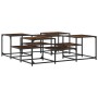 Smoked oak engineered wood coffee table 121x121x40 cm by , Coffee table - Ref: Foro24-839070, Price: 70,26 €, Discount: %