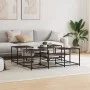 Mesa de centro madera de ingeniería roble marrón 121x121x40 cm de , Mesas de centro - Ref: Foro24-839072, Precio: 71,92 €, De...