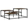 Brown oak engineered wood coffee table 87.5x87.5x40 cm by , Coffee table - Ref: Foro24-837746, Price: 42,66 €, Discount: %