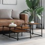 Couchtisch aus braunem Eichenholzwerkstoff, 87,5 x 87,5 x 40 cm von , Couchtisch - Ref: Foro24-837746, Preis: 43,04 €, Rabatt: %
