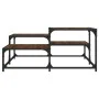Brown oak engineered wood coffee table 87.5x87.5x40 cm by , Coffee table - Ref: Foro24-837746, Price: 42,66 €, Discount: %