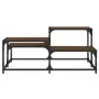 Brown oak engineered wood coffee table 87.5x87.5x40 cm by , Coffee table - Ref: Foro24-837746, Price: 42,66 €, Discount: %