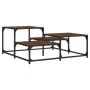 Brown oak engineered wood coffee table 87.5x87.5x40 cm by , Coffee table - Ref: Foro24-837746, Price: 42,66 €, Discount: %