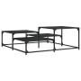 Black engineered wood coffee table 107x107x40 cm by , Coffee table - Ref: Foro24-837752, Price: 52,05 €, Discount: %