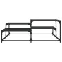 Black engineered wood coffee table 107x107x40 cm by , Coffee table - Ref: Foro24-837752, Price: 52,05 €, Discount: %