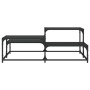 Black engineered wood coffee table 107x107x40 cm by , Coffee table - Ref: Foro24-837752, Price: 52,05 €, Discount: %