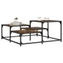 Couchtisch aus geräuchertem Eichenholzwerkstoff, 87,5 x 87,5 x 40 cm von , Couchtisch - Ref: Foro24-837744, Preis: 41,32 €, R...