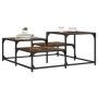 Couchtisch aus geräuchertem Eichenholzwerkstoff, 87,5 x 87,5 x 40 cm von , Couchtisch - Ref: Foro24-837744, Preis: 41,75 €, R...