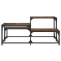 Couchtisch aus geräuchertem Eichenholzwerkstoff, 87,5 x 87,5 x 40 cm von , Couchtisch - Ref: Foro24-837744, Preis: 41,75 €, R...
