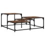 Couchtisch aus geräuchertem Eichenholzwerkstoff, 87,5 x 87,5 x 40 cm von , Couchtisch - Ref: Foro24-837744, Preis: 41,75 €, R...