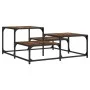 Smoked oak engineered wood coffee table 87.5x87.5x40 cm by , Coffee table - Ref: Foro24-837744, Price: 41,25 €, Discount: %