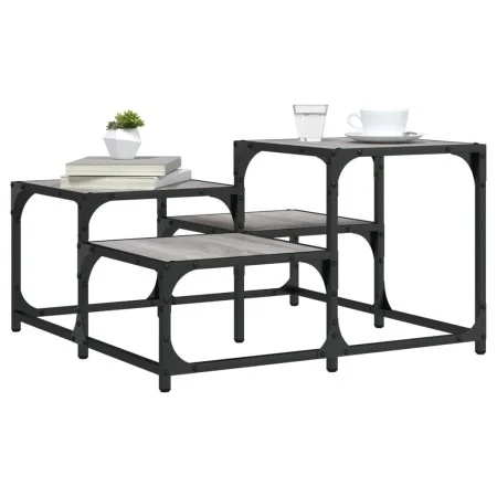 Sonoma gray engineered wood coffee table 68x68x40 cm by , Coffee table - Ref: Foro24-837750, Price: 40,18 €, Discount: %