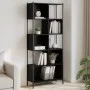 Black engineered wood shelf 72x28x172 cm by , Bookcases and shelves - Ref: Foro24-3213652, Price: 97,50 €, Discount: %