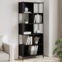 Schwarzes Holzwerkstoffregal 72x28x172 cm von , Bücherregale und Regale - Ref: Foro24-3213652, Preis: 98,70 €, Rabatt: %