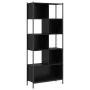 Black engineered wood shelf 72x28x172 cm by , Bookcases and shelves - Ref: Foro24-3213652, Price: 97,50 €, Discount: %