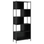 Schwarzes Holzwerkstoffregal 72x28x172 cm von , Bücherregale und Regale - Ref: Foro24-3213652, Preis: 98,70 €, Rabatt: %