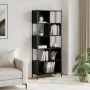 Black engineered wood shelf 72x28x172 cm by , Bookcases and shelves - Ref: Foro24-3213652, Price: 97,50 €, Discount: %