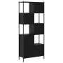 Black engineered wood shelf 72x28x172 cm by , Bookcases and shelves - Ref: Foro24-3213652, Price: 97,50 €, Discount: %