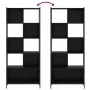 Black engineered wood shelf 72x28x172 cm by , Bookcases and shelves - Ref: Foro24-3213652, Price: 97,50 €, Discount: %