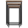 Stapelbare Couchtische 3 Einheiten aus massivem Teakholz von , Couchtisch - Ref: Foro24-358534, Preis: 116,56 €, Rabatt: %