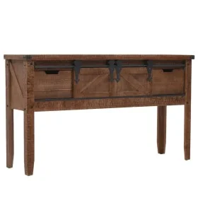 Brown solid fir wood console table 131x35.5x75 cm by vidaXL, Side tables - Ref: Foro24-246121, Price: 214,97 €, Discount: %